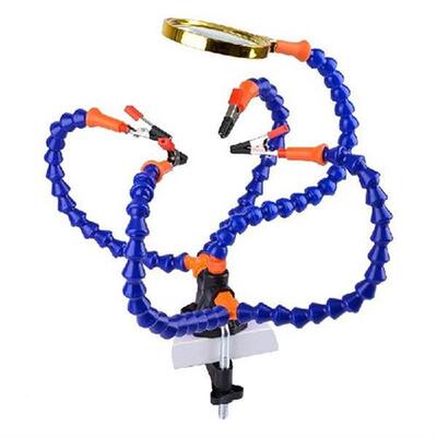 Bench Vise Table Clamp Soldering Station With 5Pc Flexible