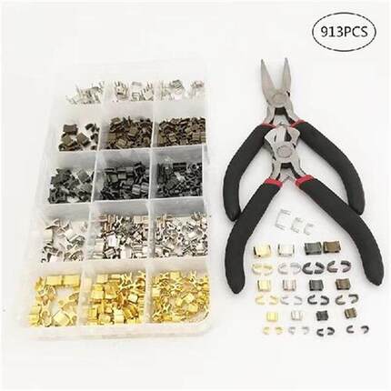 1Set Metal Zipper Stopper For 3#/5#/8#Zip U Code Non-slip