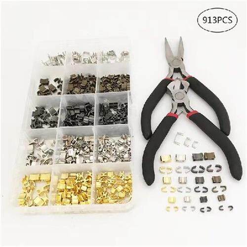 1Set Metal Zipper Stopper For 3#/5#/8#Zip U Code Non-slip