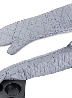58cm Non-Slip Microwave Oven Gloves Creative Long Mitt
