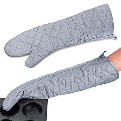 58cm Non-Slip Microwave Oven Gloves Creative Long Mitt