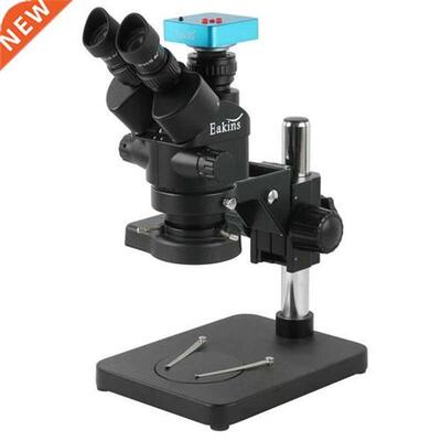 3.5X 7X 45X 90X Simul-focal Zoom Trinocular Stereo Microscop