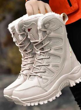 Winter Boots Women Super Warm Plus Size 36-46 Mid-Calf Motor