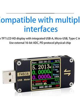 FNB38 USB Digital Voltmeter Ammeter Tester QC4 & PD3.0 2