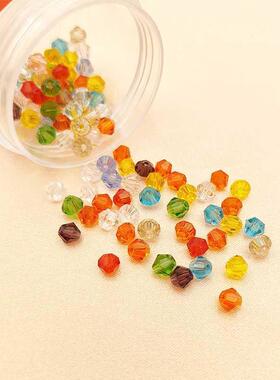 Youga 3.5*4mm Crystal Rondel Culet Beads Faceted Glass Beads