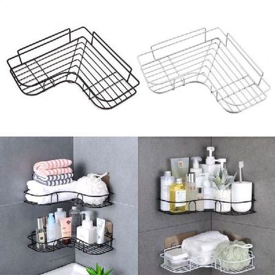 Bathroom Shelf Kitchen Toilet Organizer Stand Corner Frame