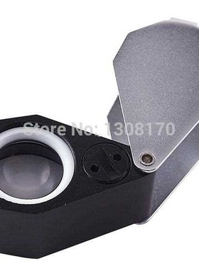 Foldable 20X Magnification Jewelry Loupe Magnifier   6 LED l