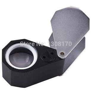 Foldable 20X Magnification Jewelry Loupe Magnifier   6 LED l