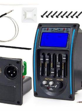 Acoustic Guitar 5 Band EQ Equalizer with Piezo Pickup Cable