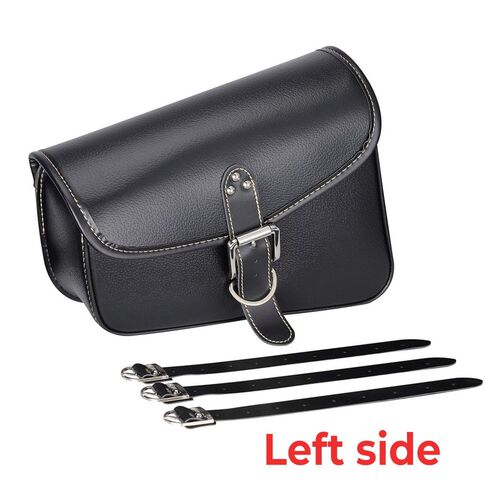 Motorcycle Bag P Leather Saddlebag Saddle Swingarm Bag Left