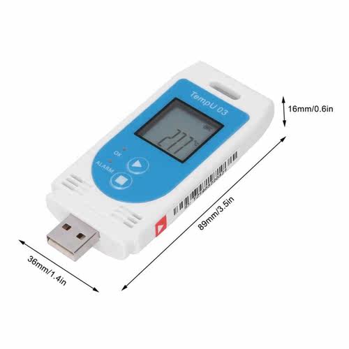 LCD USB Auto Temperature Humidity Data Logger PDF GSP Datalo
