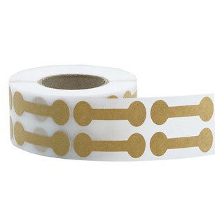 Portable Blank Paper Jewelry Price Tag Brown Dumbell Tag Rec