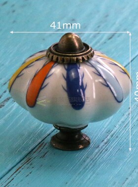 New arrival hand painted ceramic kin knobs cabinet drawer ha