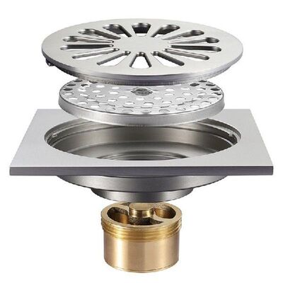 HIDEEP Floor Drains Stainless Steel Square Shower Floor