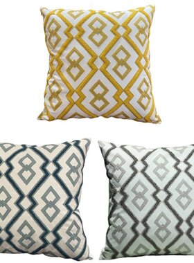 2022 New Cotton Throw Pillow Case Cushion Cover Modern Couch