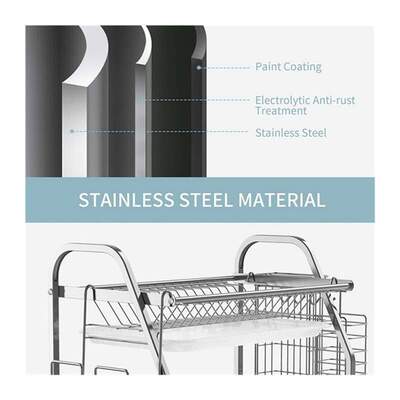 Dish Drying Racks, Stainless Steel Dish Rack Dish Drainer Ki