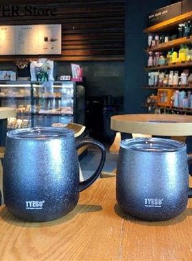 Double-layer Water Mug Thickened Heat Insulation Milk Tea