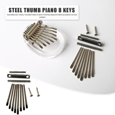 8 Keys Kalimba DIY Set Thumb Piano Shrapnel Lettering