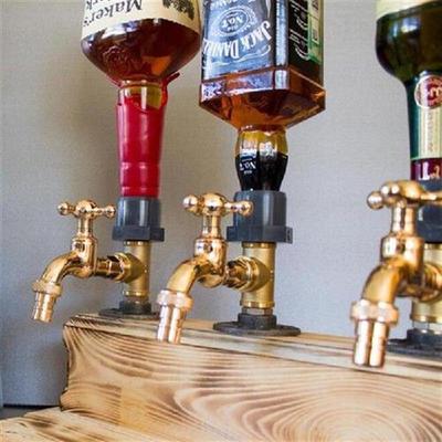Fathers Day Liquor Alcohol Whiskey Wood Dispenser Wooden