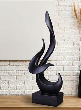 Creative Flame Decorative Objects Desktop Ornament Black