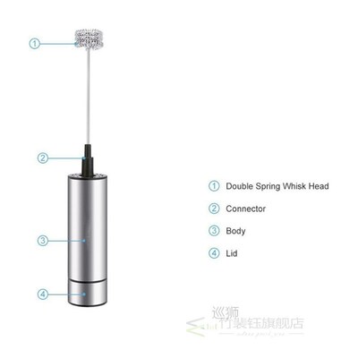 Handheld Electric Stir Stick Blender Milk Frother Foamer Sti