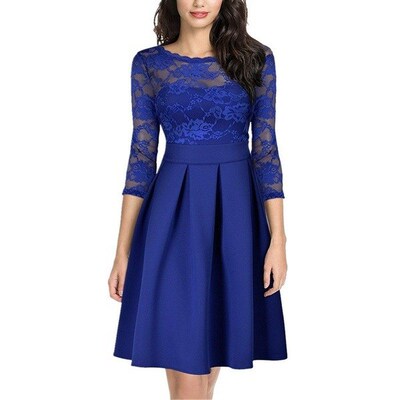 Vintage lace evening dress cocktail dresses bud silk dress