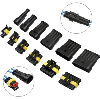 1Set 1/2/3/4/5/6 Pin Way Seal Quad Bike 12A IP68 Waterproof