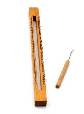 6 Pins Wooden Knitting Loom Board Hook Needle DIY Craft for