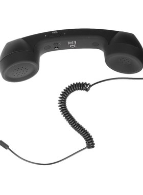 3.5mm Retro Telephone Handset,Classic Cell Phone Receiver Mi