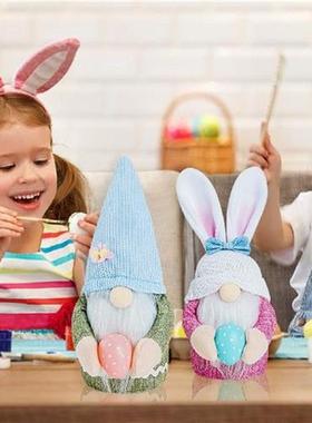 Easter Cute Bunny Elf Dolls Eggs Rabbit Party Happy Easter