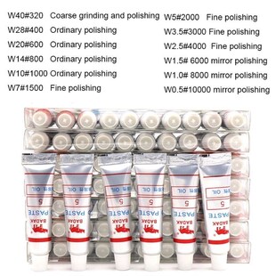12pcs Diamond Polishing Lapping Paste Compound Syringes 0.5