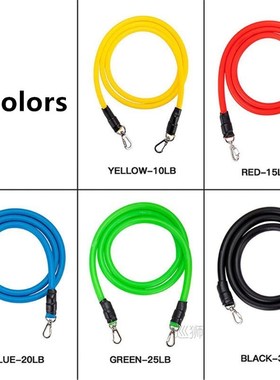 17Pcs/Set Latex Resistance Bands Exercise Fitness Expander p