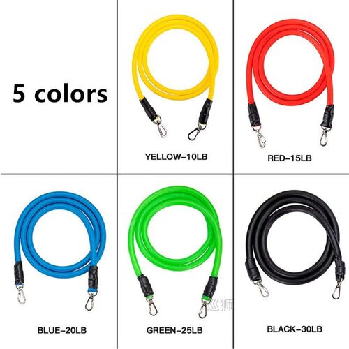 17Pcs/Set Latex Resistance Bands Exercise Fitness Expander p