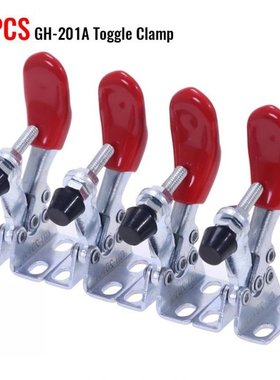 4pcs GH201A Horizontal Vertical Toggle Clamp 27KG Quick-Rele