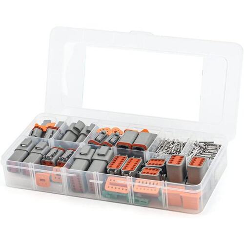 188PCS Deutsch DT Gray Connector Kit With 16 Solid Contacts