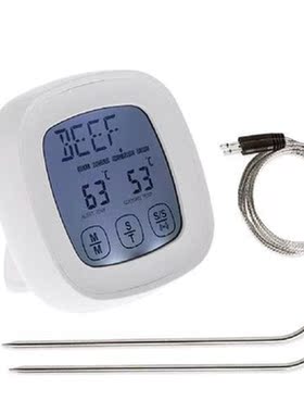 Dual Probes Touchscreen Oven Thermometer Kitchen Cooking