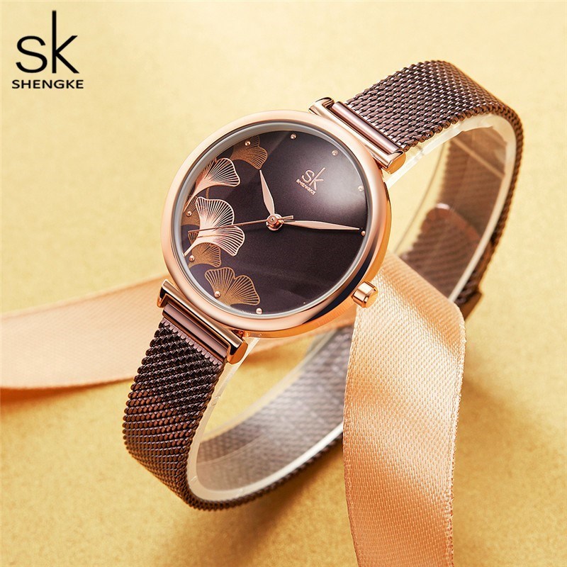 Shengke New Design Women Watches Elegant 32 MM Dial Blue Me