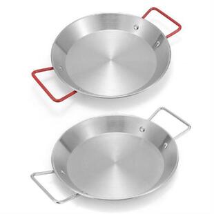 25-34cm Seafood Frying Pot Stainless Steel Double Ear