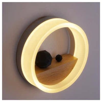 Simple and creative modern personality round wall lamp Acryl