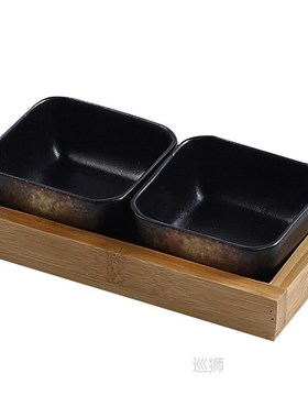 Creative ceramic grid fruit plate snack plate serving platte