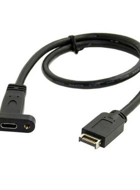 USB 3.1 Front Panel Header to USB-C Type-C Female Extension