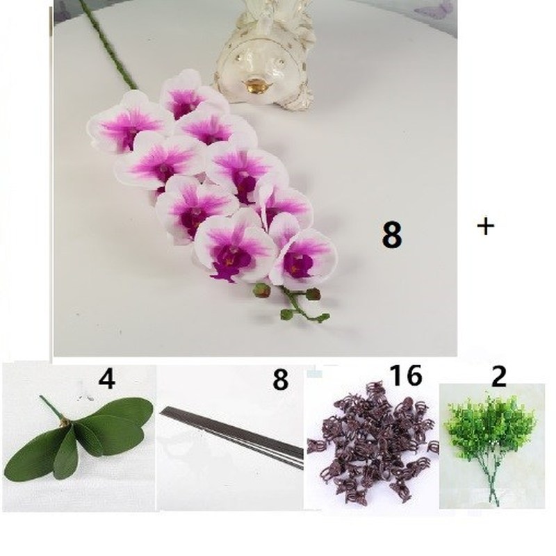 Latex Artificial PU Real Touch Hand Feeling Orchid Arrangeme