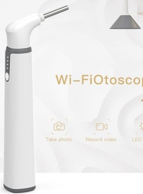 Wifi Smart Otoscope Earscope Cleaner Ear Spoon Earpick 3.9mm
