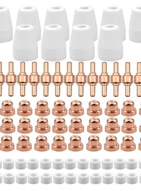 85Pcs Plasma Cutter Tip Electrodes and Nozzles Kit Consumabl