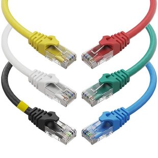 Cat6 Ethernet Cable, 10 Feet (6 Pack) LAN, Utp Cat 6, RJ45,