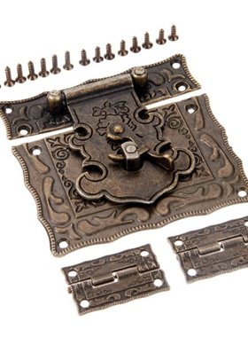 2Pcs Antique Bronze Cabinet Hinges Vintage Furniture Hardwar