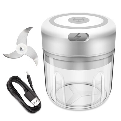 250ml Electric Garlic Chopper Masher Mini Cordless Food Chop