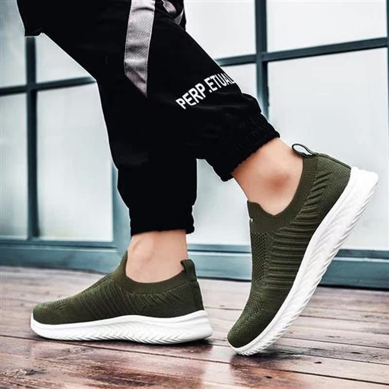 Large Size Summer Without Lacing Men Sneakers Socks Men