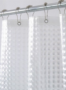 Heavy Duty 3D Eva Clear Shower Curtain Liner Set for Bathroo