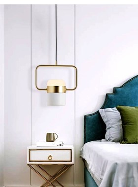 Nordic room side chandelier post modern creative metal rotat